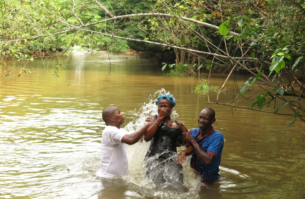 Baptism in river. President's Letter