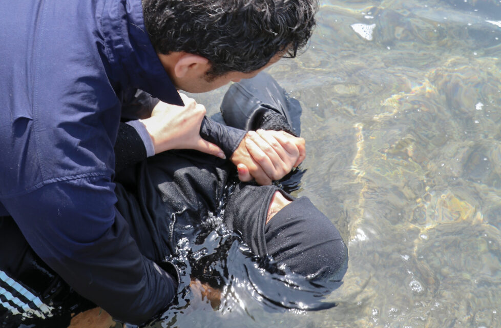 Yemeni Christian Repeatedly Persecuted, Wife Martyred man baptizes woman in river