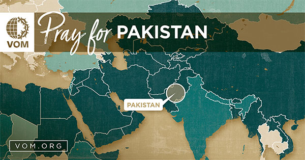 Map of Pakistan's location